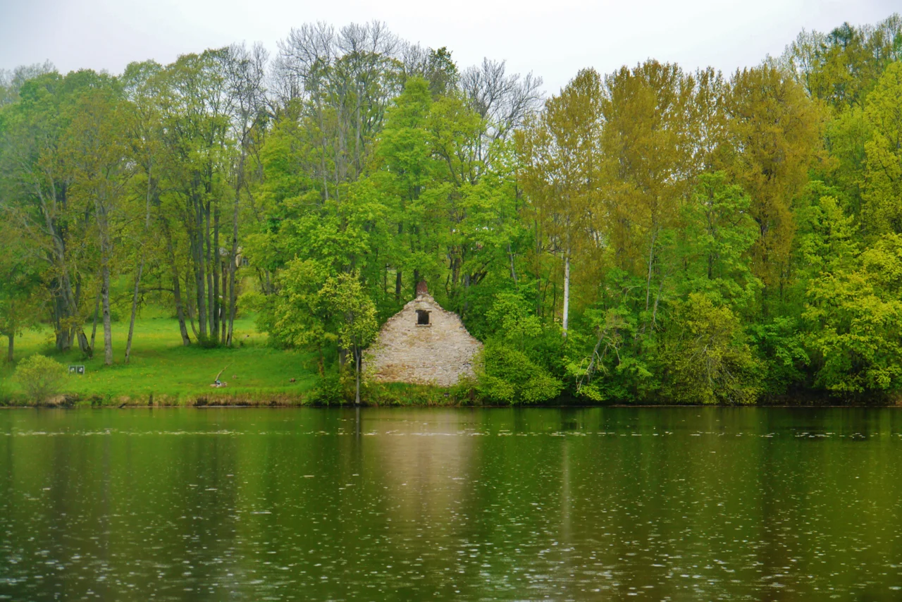 View from Koknese Castle to the environment, Koknese, Latvia