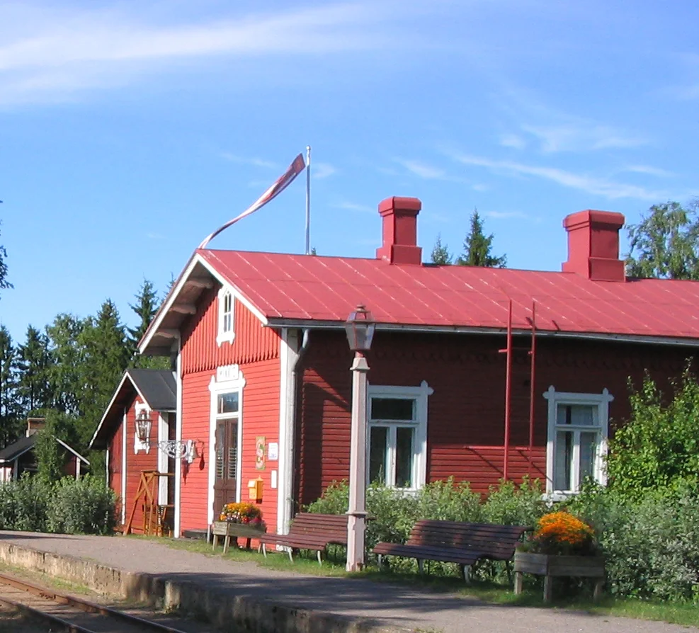 Minkiö railway station in Jokioinen, Finland