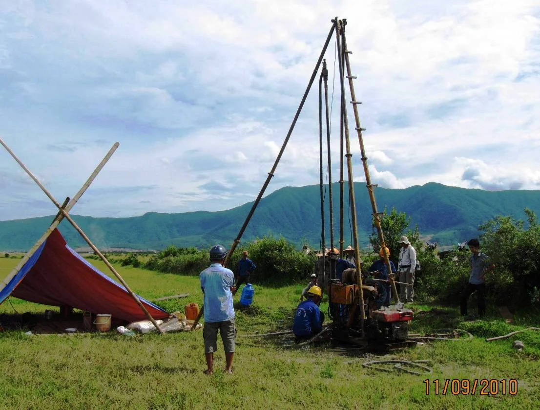 Drilling for engineering survey in Formosa Vung Ang, Ha Tinh province, Vietnam
