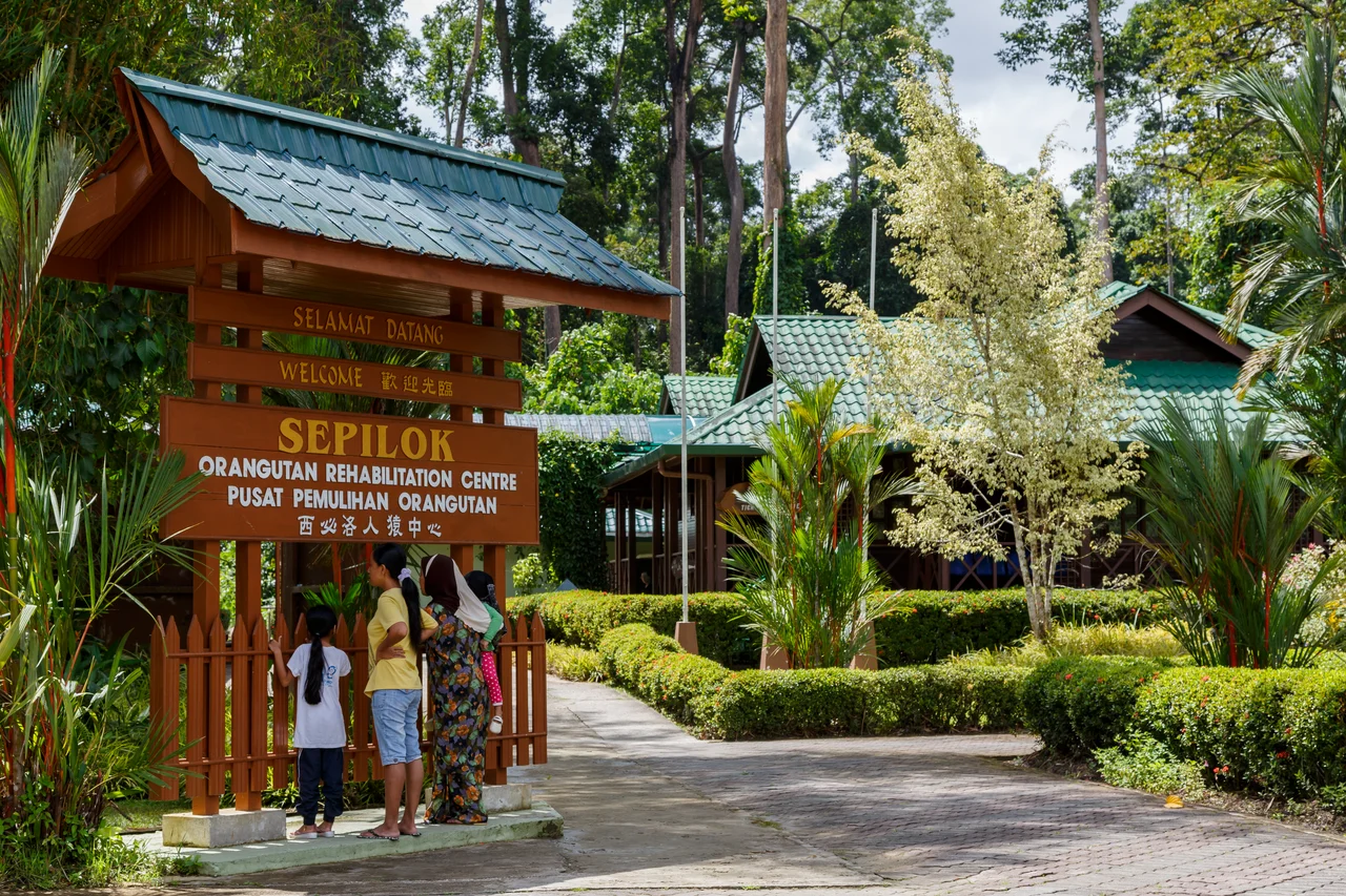 District Sandakan, Sabah: Sepilok Orangutan Rehabilitation Centre; visitor centre