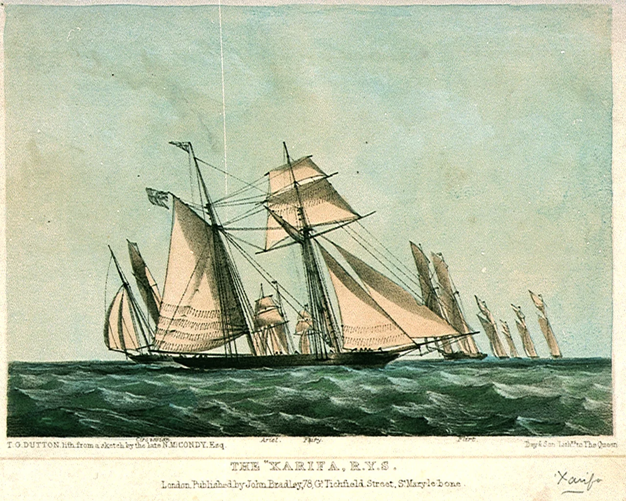 lithograph by T.G. Dutton after a skech of Nicholas Matthews Condy