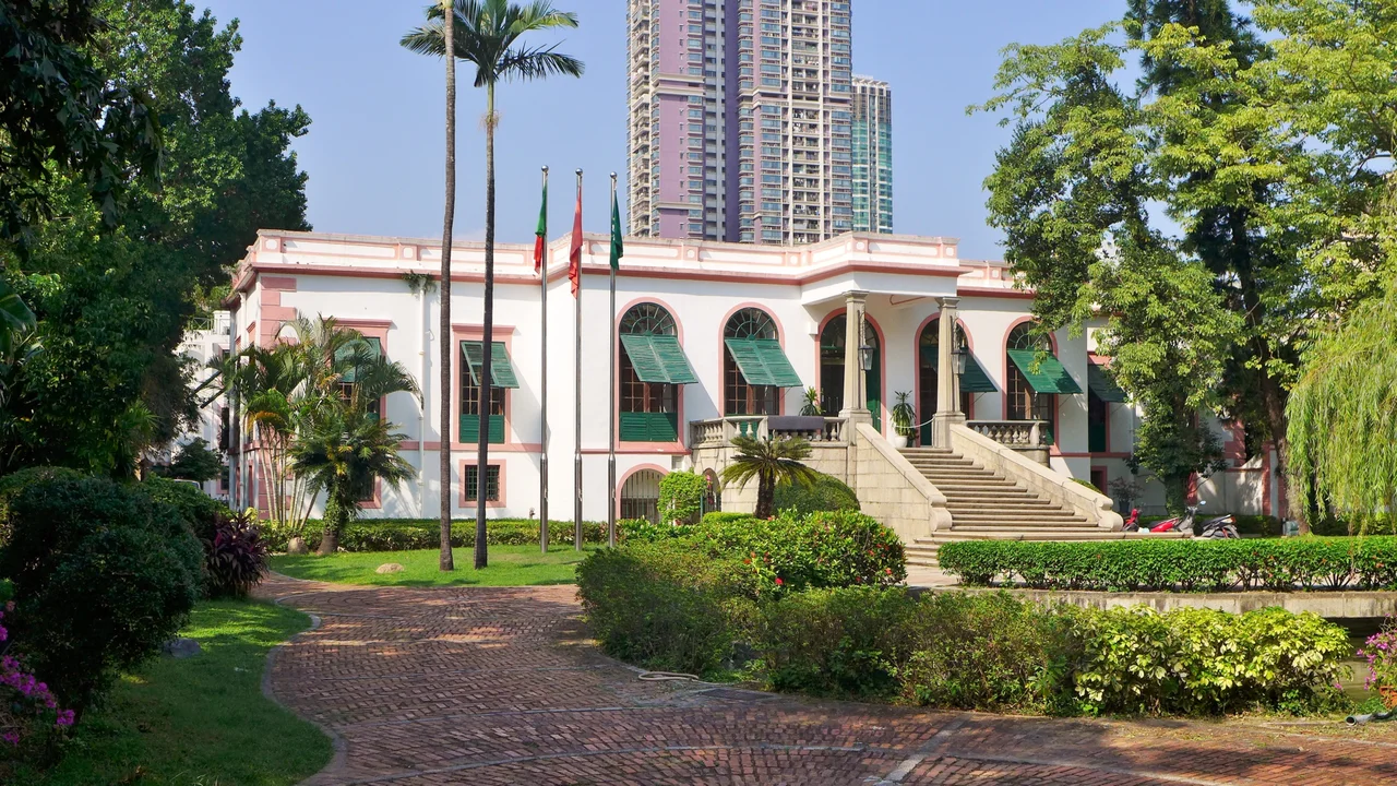 View of the headquarters of the Macau delegation of the Orient Foundation, in the Casa Garden, Macau