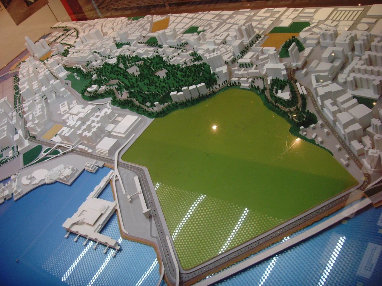 Architectural model of Guia Circuit at Grand Prix Museum, Macau, China.