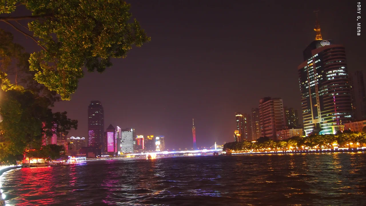 Riverwalk and Canton Tower in the back