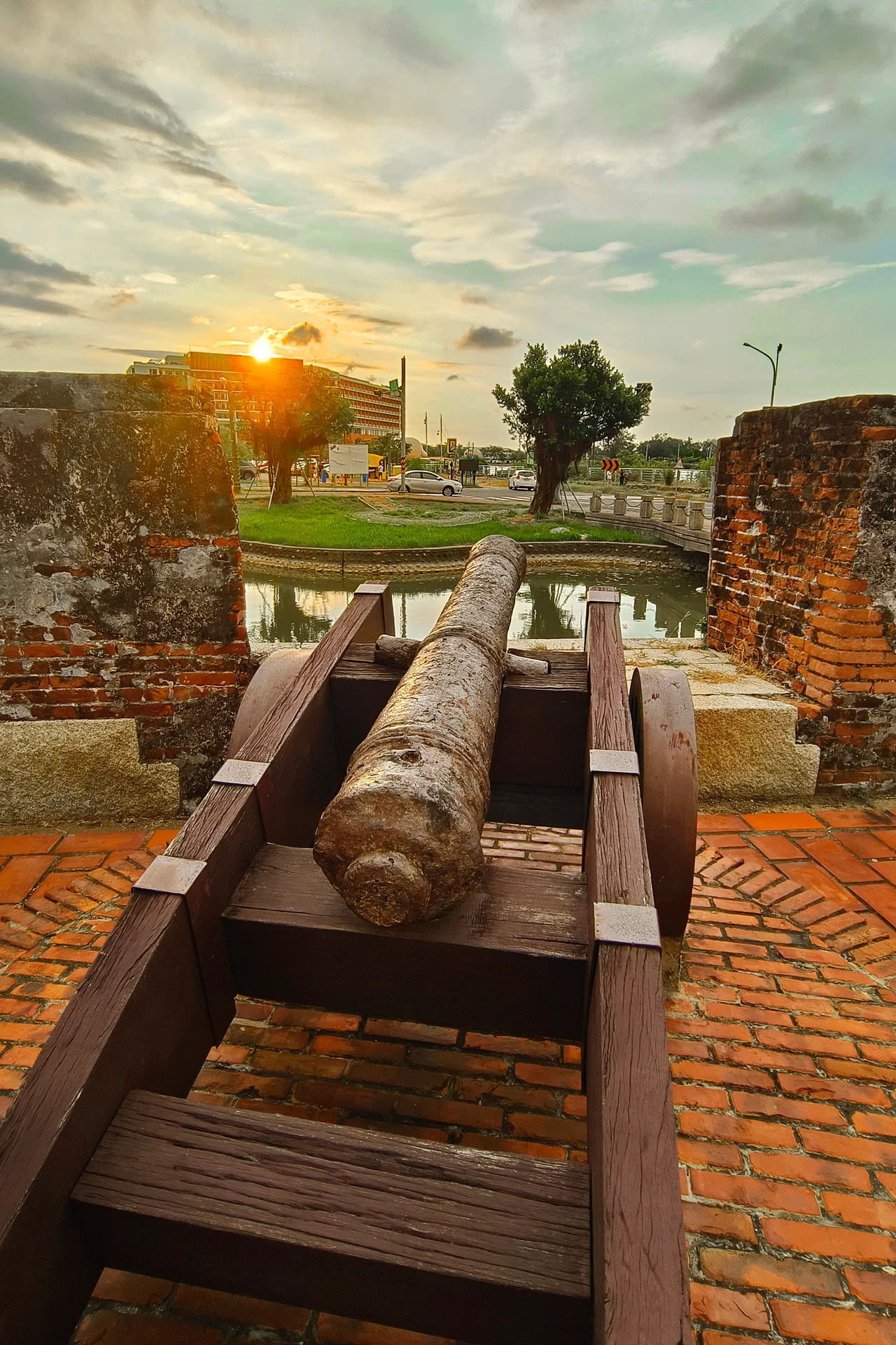 Anping Small Fort, Sunset, Anping District, Tainan City, Taiwan.