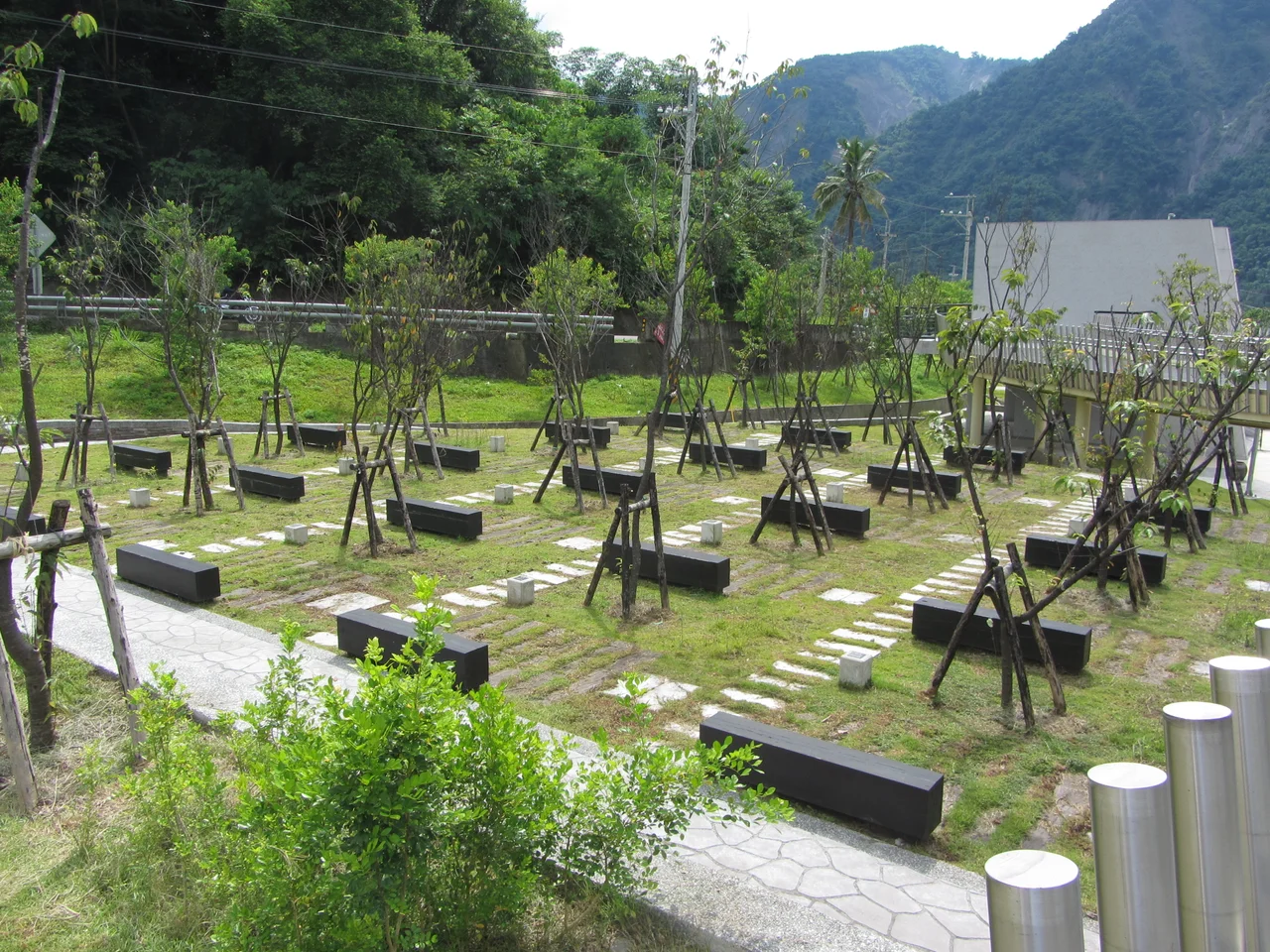 The cherry blossoms in the Kobayashi Memorial Park each represent a martyred family.