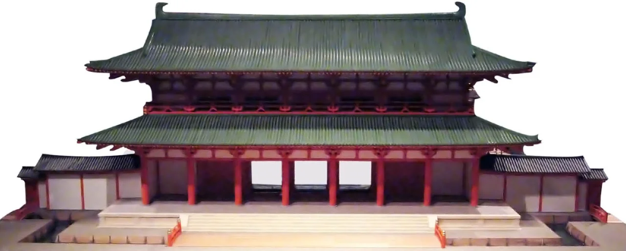 Miniature Model of Heiankyo Rajomon. 平安京羅城門復元模型(京都文化博物館)