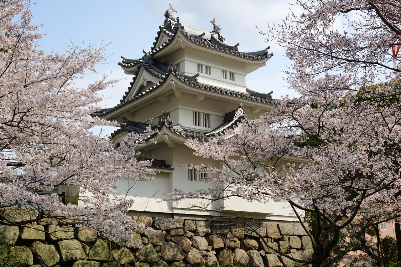 Tsu Castle in Tsu, Mie prefecture, Japan.
