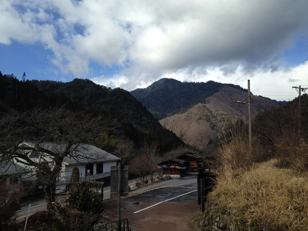 妻籠宿周りの山々(北西方向)