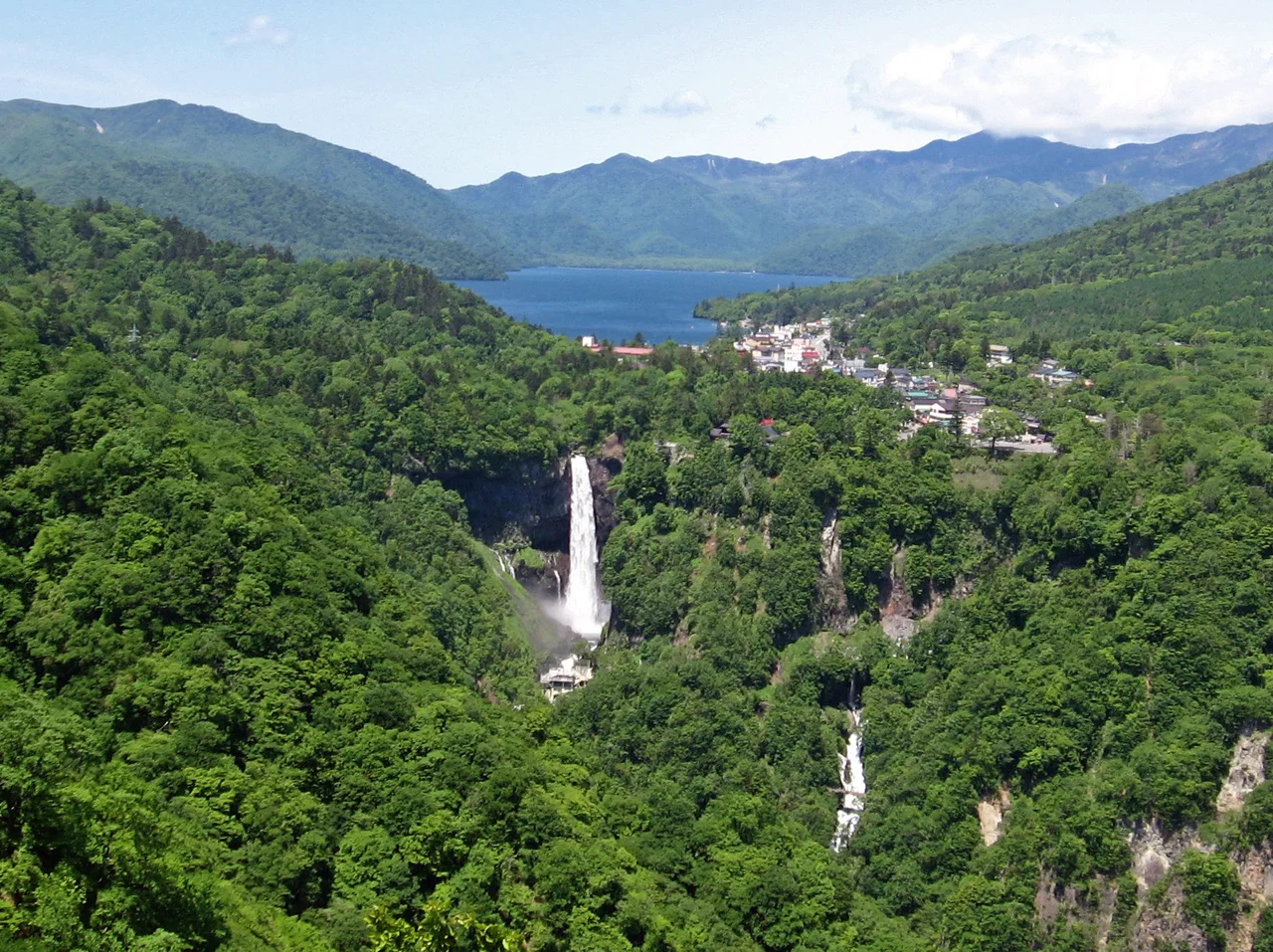 Lake Chūzenji and Kegon Falls, in Nikkō, Tochigi, Japan