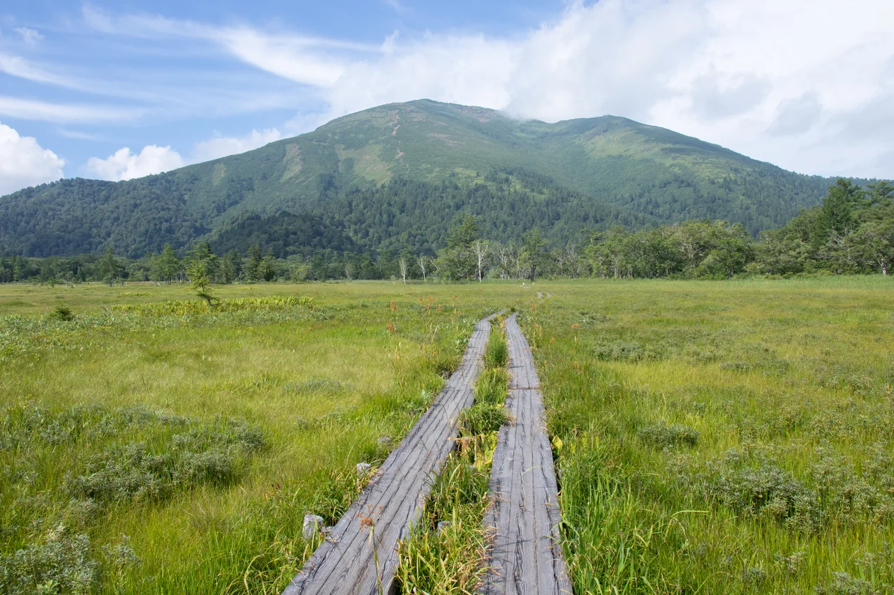 Mt.Shibutsu and Ozegahara, Gunma Pref., Japan
